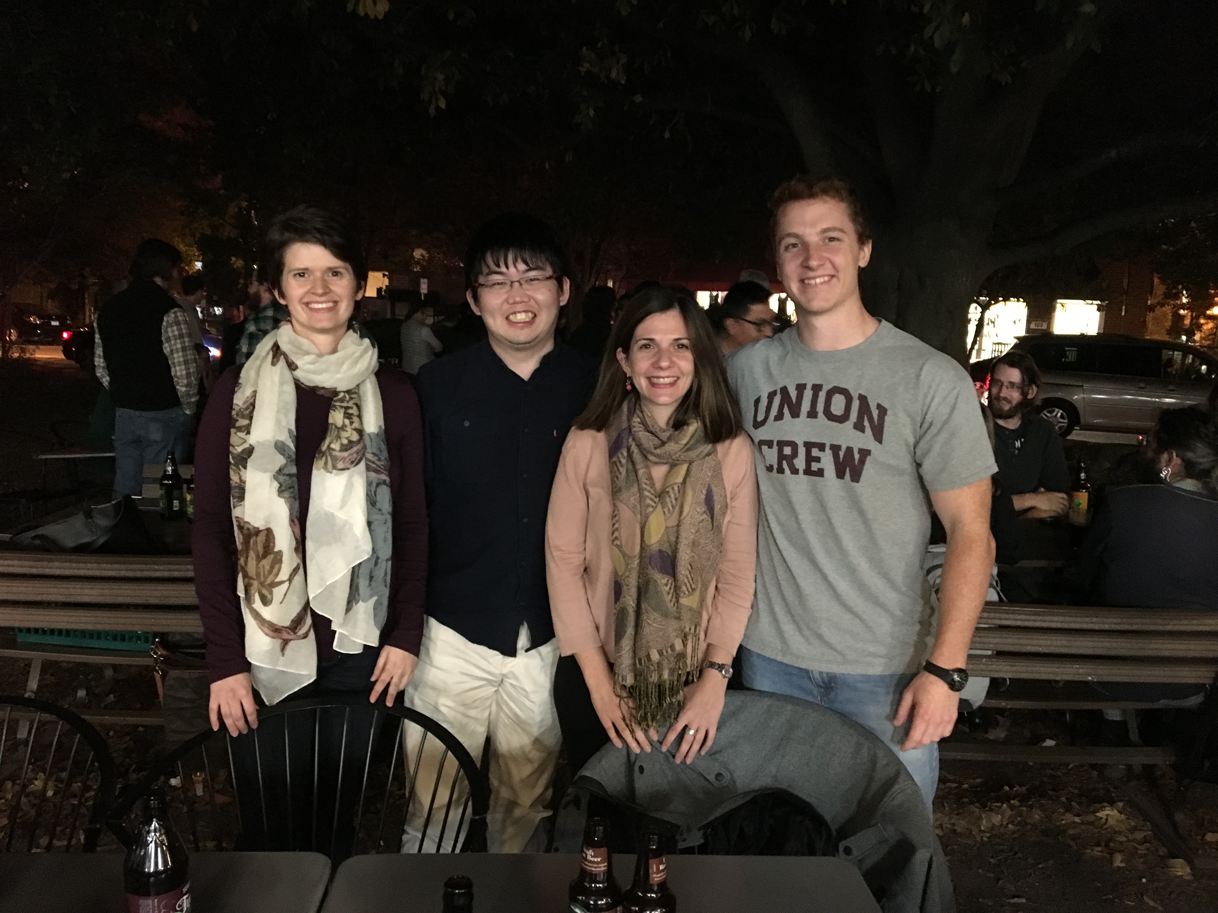 Group social at Weaver St. Market