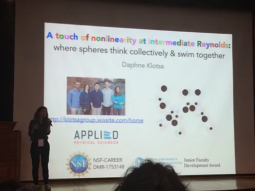 Daphne Gave a Talk at the 30th International Conference on Science and Technology of Complex Fluids
